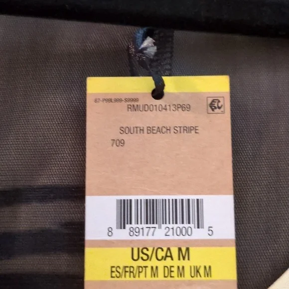 RACHEL Rachel Roy Michele South Beach Stripe Racer Back Hi Low Tank Dress M - Picture 10 of 16